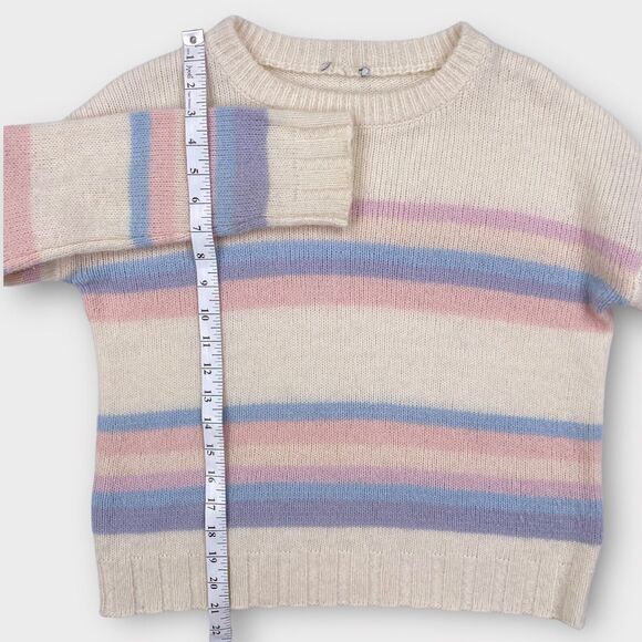 $188 Rails Sweater Womens X-Small Lani Sunset Striped Wool Alpaca Cream Colorful - Picture 8 of 14